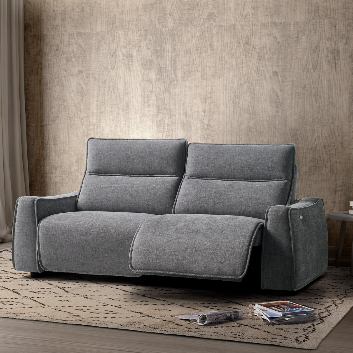 Holly 2 seater electric leather sofa