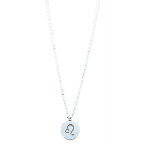Star Sign Silver Necklace- Leo