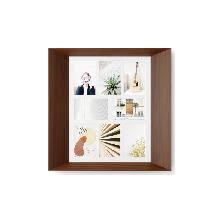 Lookout Wall Multi-Picture Frame Walnut