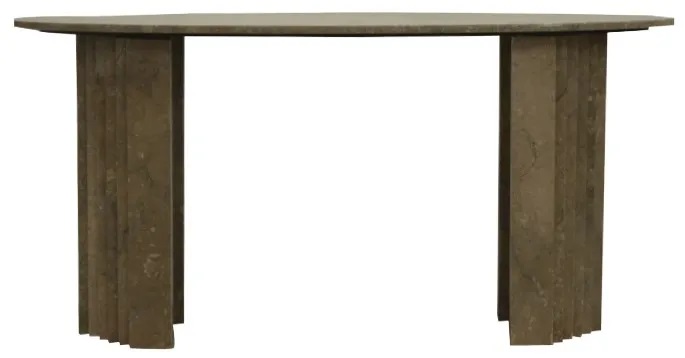 Lucca Console Table in Grey Marble