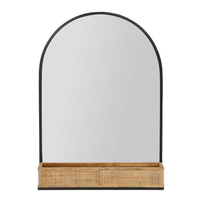 Mirror with basket