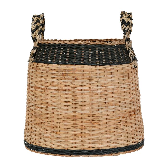 Round Basket Sumatra Black & Natural