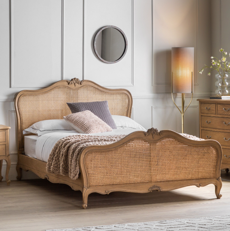 Chic Cane Bed Weathered