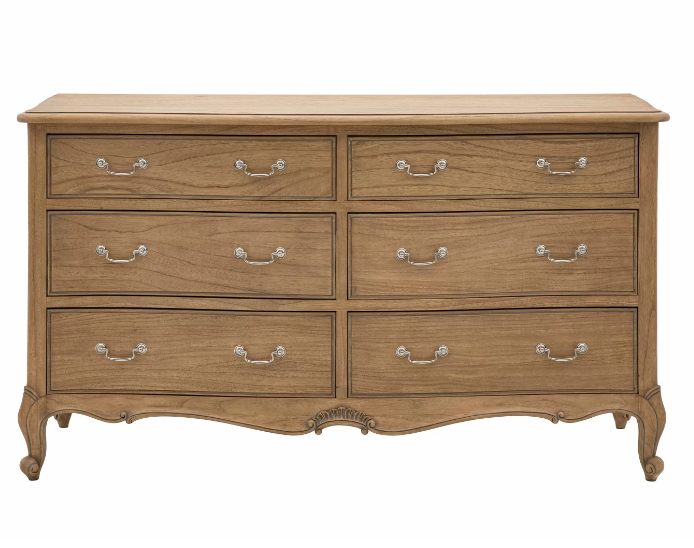 Chic 6 Drawer Chest Weathered