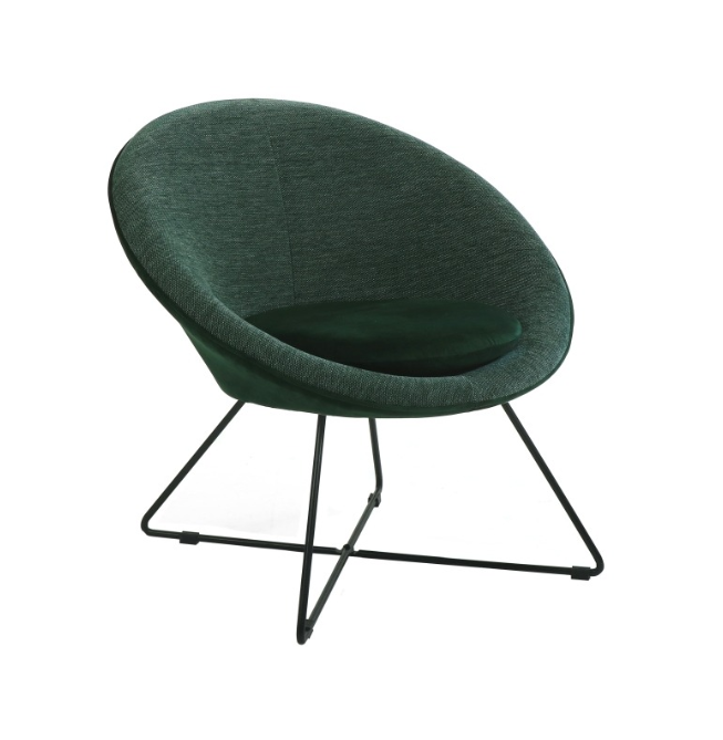 Garbo Relax Chair in Dark Green fabric