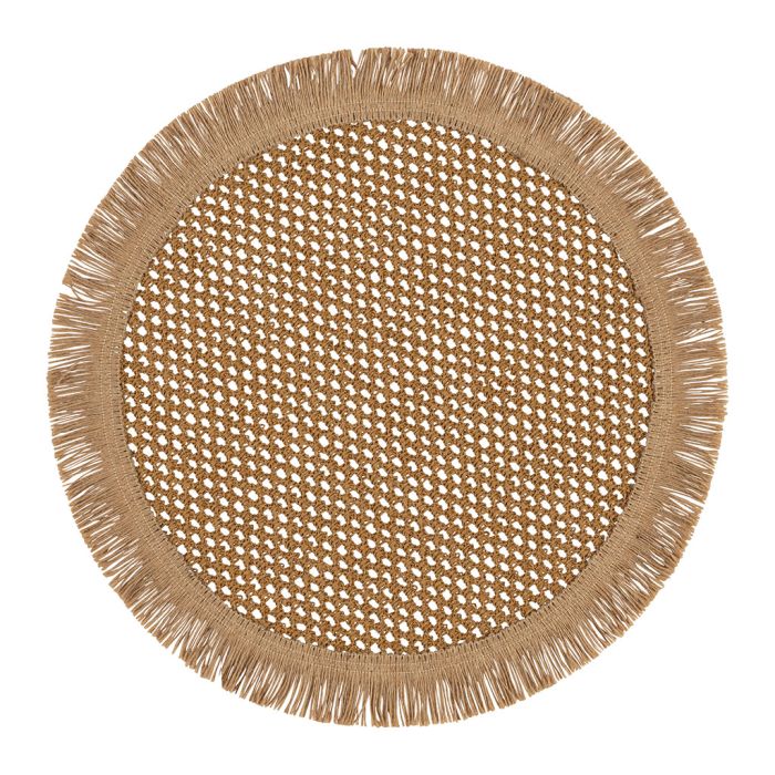Round placemat Natural
