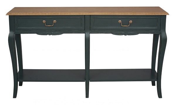 Sienna 2 Drawer Console Table with Shelf