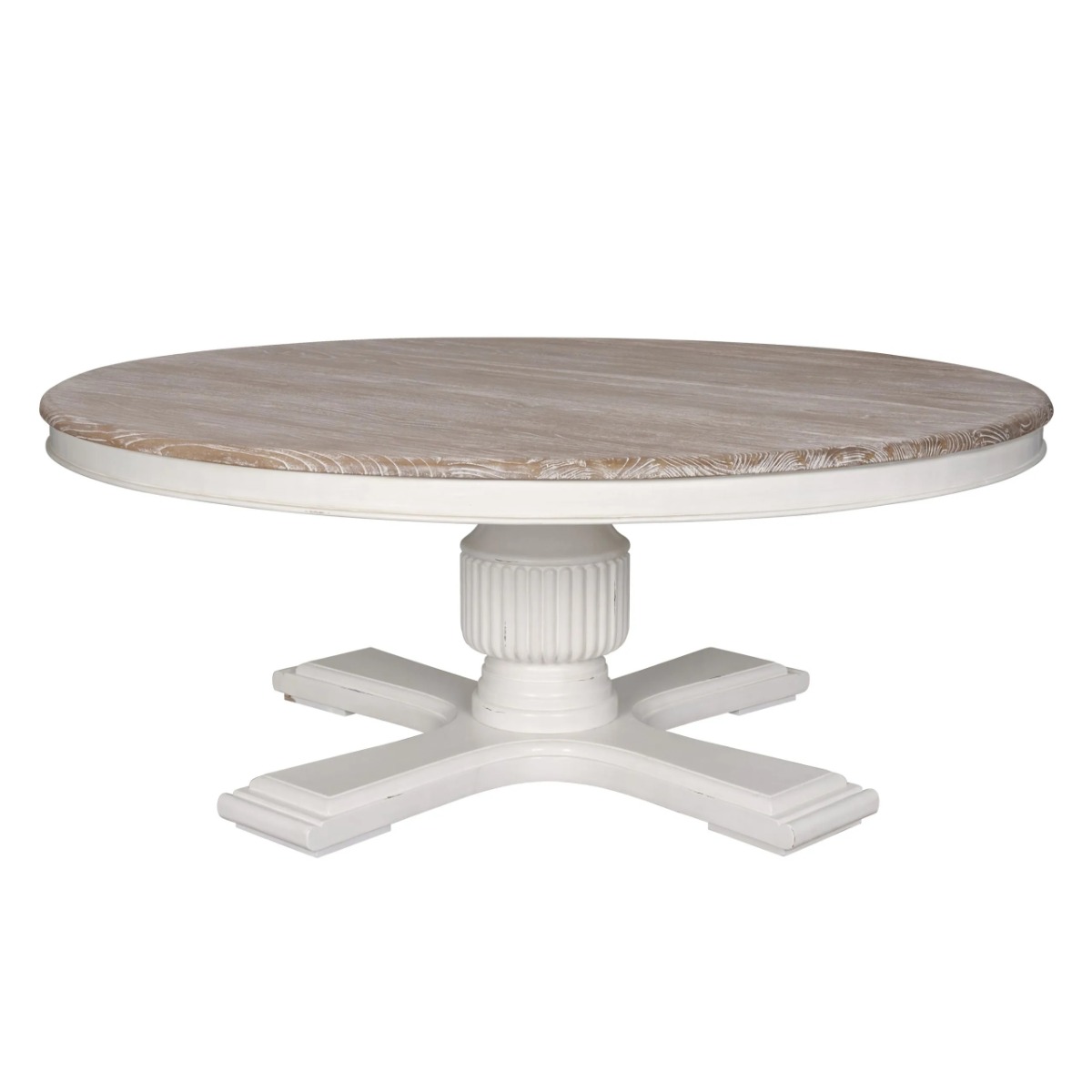 Sofia Round Dining Table in Oak Antique