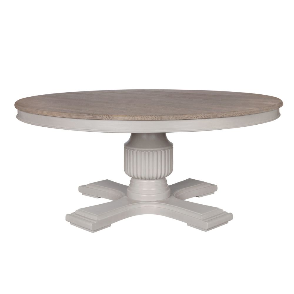 Sofia Round Dining Table Hardwick / Rustic Brown
