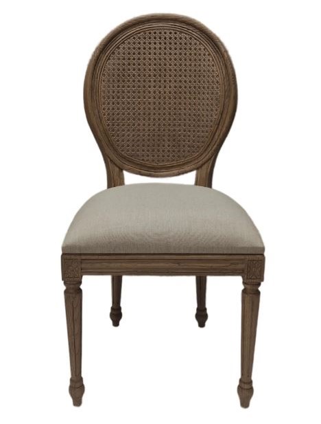 Sofia Rattan Balloon Back Dining Chair All Rustic Brown