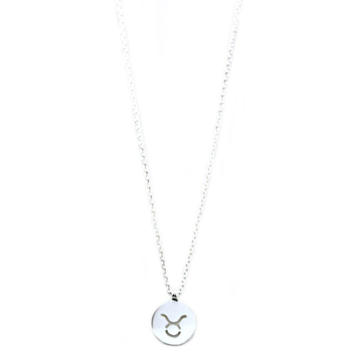 Star Sign Silver Necklace- Taurus