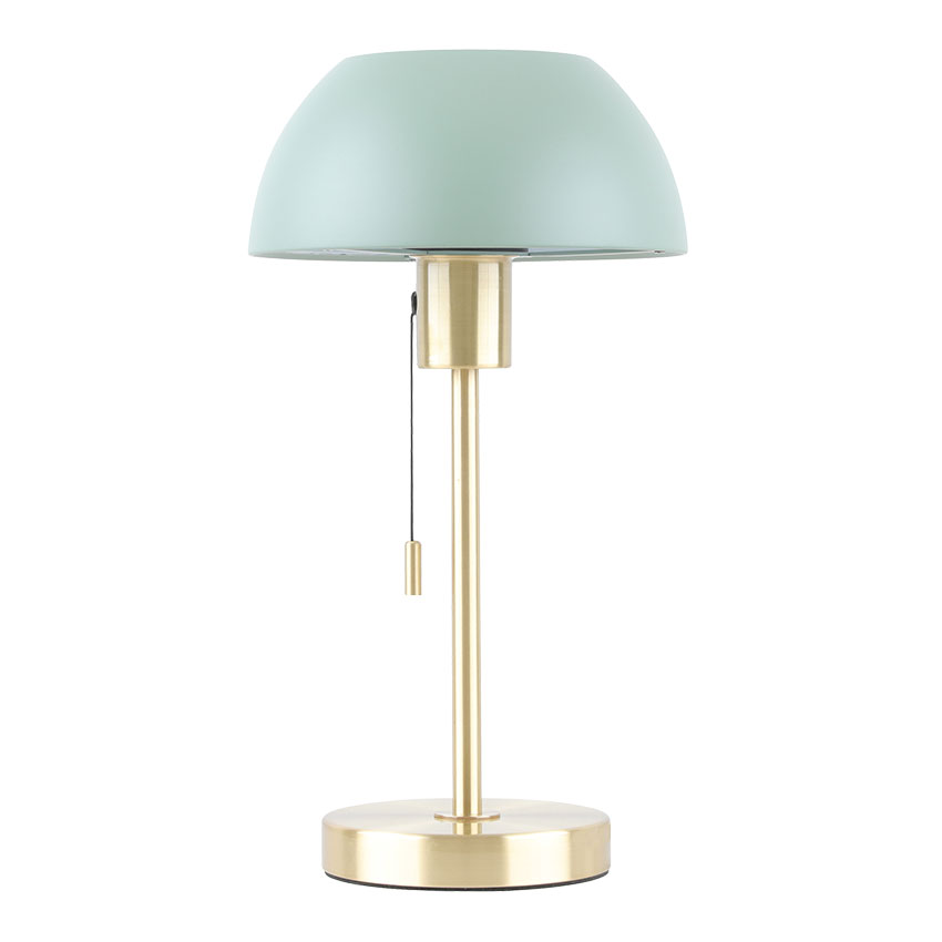 Bella Brass Lamp - Green