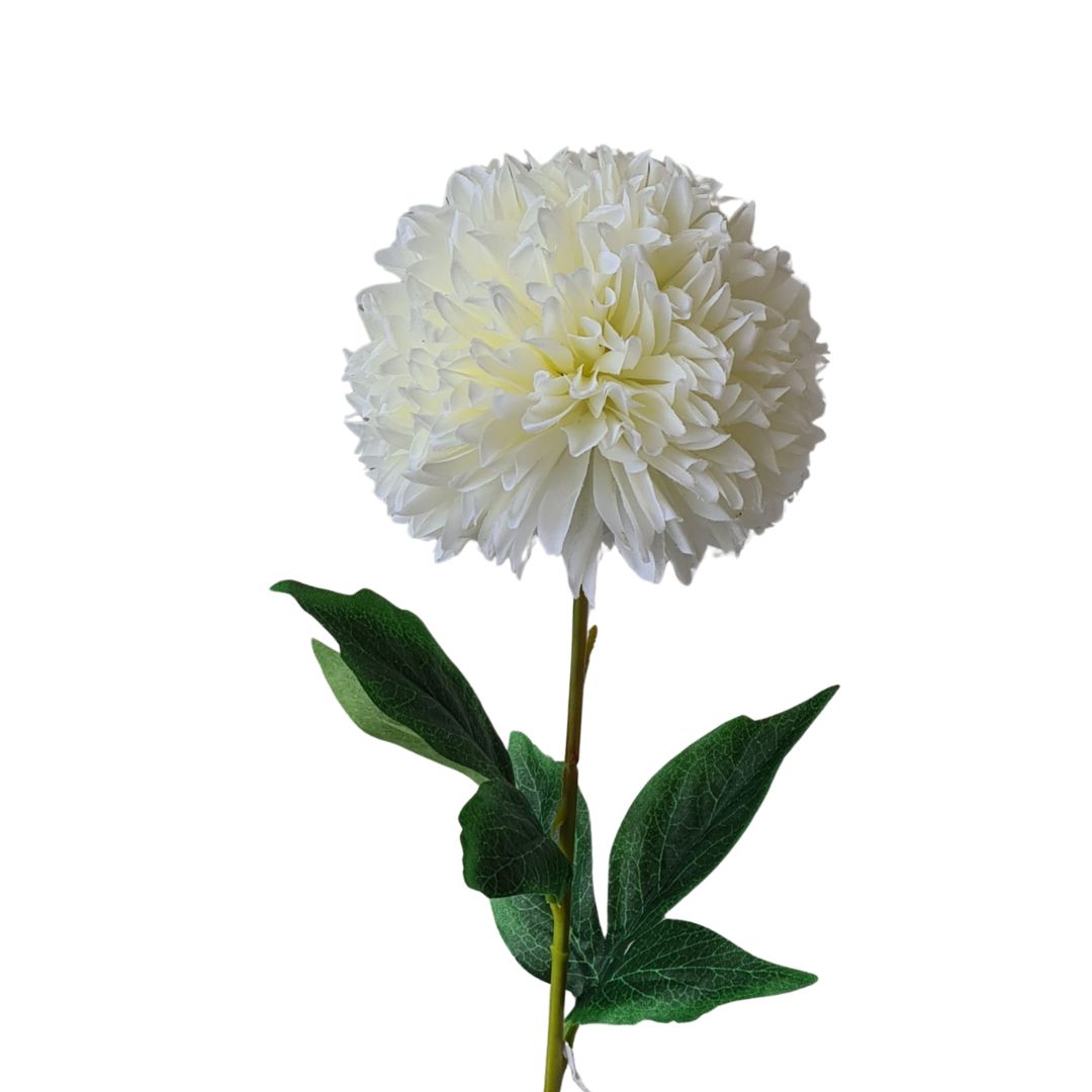 Single Large Pom Stem Flower