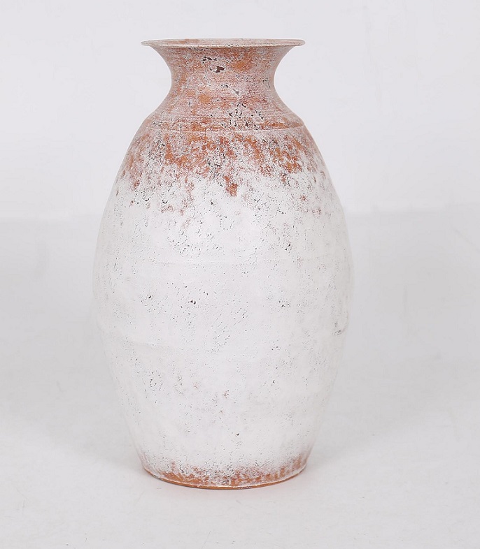 Vase White Terra 45cm