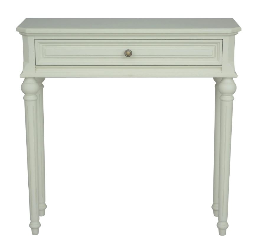 Vanessa 1 Drawer Console Table in White
