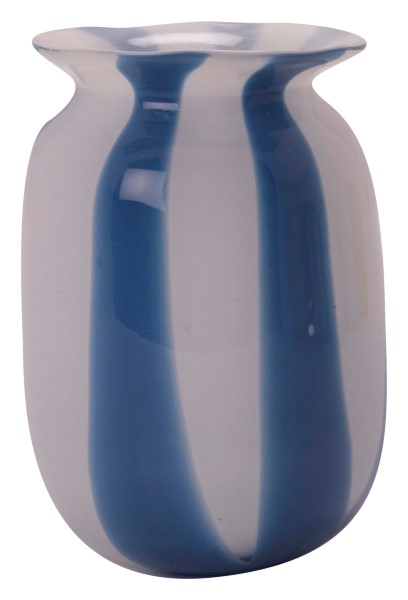 Vase-Candy-White/Blue