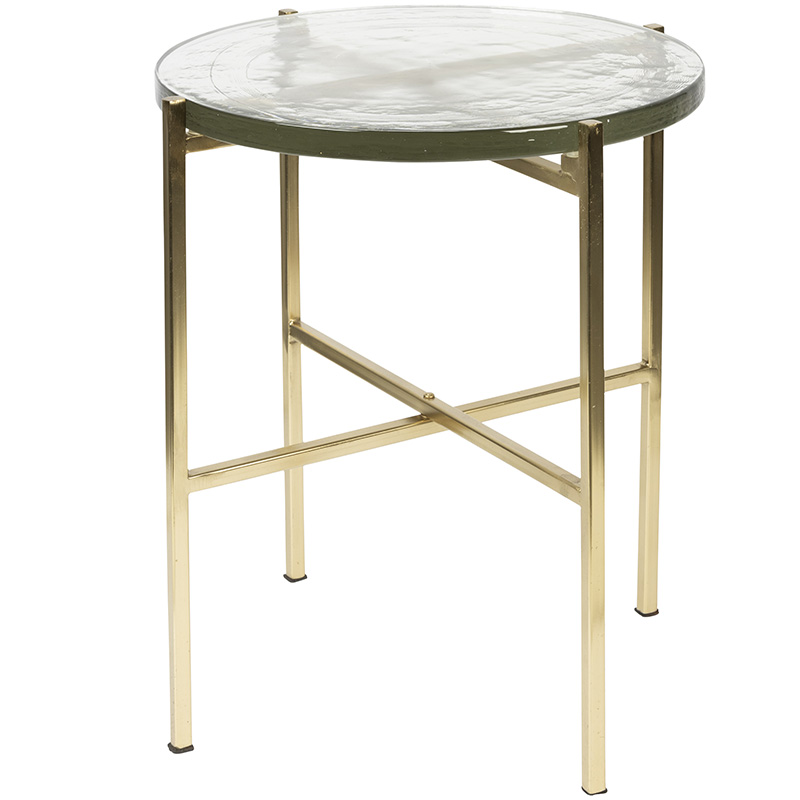 Vidrio Side Table in Brass