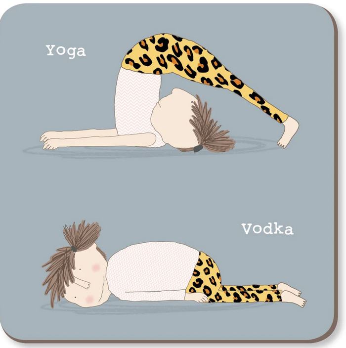 Rosie Yoga Vodka Coaster