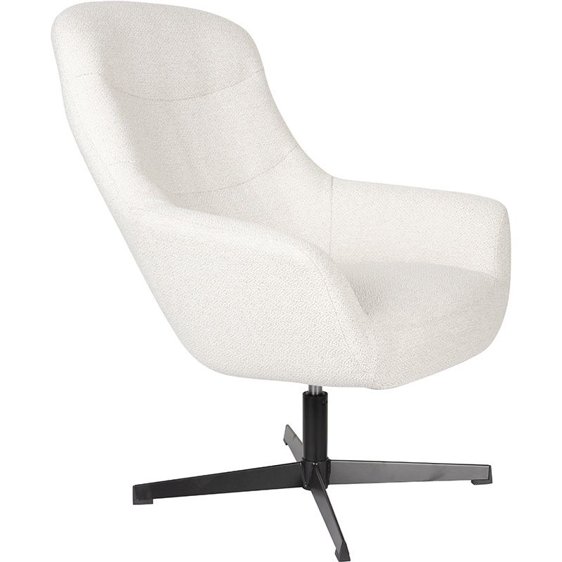 Lounge Chair Yuki in Off White